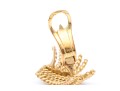 18k Yellow Gold Magnificent Folded Twisted Rope Earrings