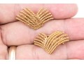 18k Yellow Gold Magnificent Folded Twisted Rope Earrings
