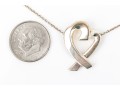 Tiffany & Co. Sterling Paloma Picasso Open Heart Ribbon Necklace, 18
