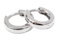 14k White Gold Lovely Small Simple Hoop Earrings