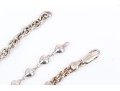 Sterling Silver Collection Of Three Heart Motif Link Bracelets
