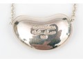 Tiffany & Co. Sterling Silver Elsa Peretti Large Bean Motif Necklace
