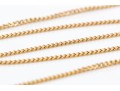 14k Yellow,  Gold Classic Curb Style Chain, 15 7/8