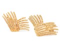 18k Yellow Gold Magnificent Folded Twisted Rope Earrings