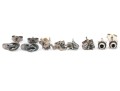 Sterling Silver Assortment Of Diminutive Stud Earrings