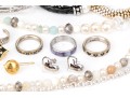 Assorted Collection Of Costume Jewelry, Including Brighton, Plus One Sterling Toe Ring