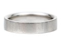 Platinum Simple Contemporary Band Ring, Size 4.75