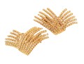18k Yellow Gold Magnificent Folded Twisted Rope Earrings
