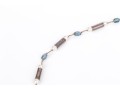 Lovely Fluorite Bead And Cultured Pearl Necklace, Sterling Clasp