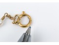 10k Yellow Gold Beautiful 3.5mm Cultured Pearl Station 16