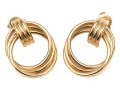 Tiffany & Co. 14k Yellow Gold Classic Ribbed Doorknocker Earrings