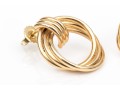Tiffany & Co. 14k Yellow Gold Classic Ribbed Doorknocker Earrings