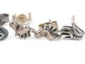 Sterling Silver Assortment Of Diminutive Stud Earrings