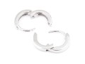 14k White Gold Lovely Small Simple Hoop Earrings