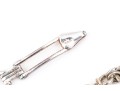 Sterling Silver Pair Of Open Link And Tube Style Bracelets
