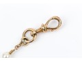 10k Yellow Gold Beautiful 3.5mm Cultured Pearl Station 16