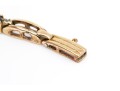 14k Yellow Gold Classic Oval Sapphire And Diamond Link Bracelet