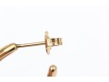 14k Yellow Gold Chic High Polished Puffed Oval Hoop Earrings