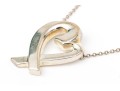 Tiffany & Co. Sterling Paloma Picasso Open Heart Ribbon Necklace, 18