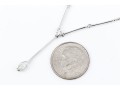18k White Gold Diamond Set Ball And Bar Chain 