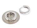 14k White Gold Lovely Small Simple Hoop Earrings