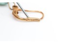 14k Yellow Gold Chic Grey Cultured Freshwater Pearl Drop Earrings