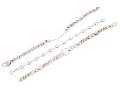 Sterling Silver Collection Of Three Heart Motif Link Bracelets