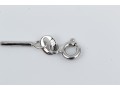 18k White Gold Diamond Set Ball And Bar Chain 