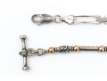 Sterling Silver Pair Of Open Link And Tube Style Bracelets