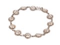 Sterling Silver Fun Sun Motif Link Bracelet
