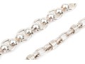 Sterling Silver Pair Of Open Link Patterned Bracelets