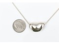 Tiffany & Co. Sterling Silver Elsa Peretti Large Bean Motif Necklace