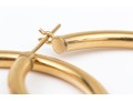 14k Yellow Gold Fun Large Round Hoop Earrings