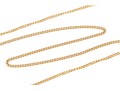 14k Yellow,  Gold Classic Curb Style Chain, 15 7/8