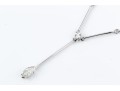 18k White Gold Diamond Set Ball And Bar Chain 