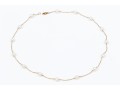 14k Yellow Gold Elegant White Cultured Pearl Station Necklace