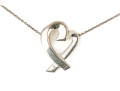 Tiffany & Co. Sterling Paloma Picasso Open Heart Ribbon Necklace, 18