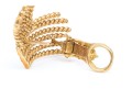 18k Yellow Gold Magnificent Folded Twisted Rope Earrings