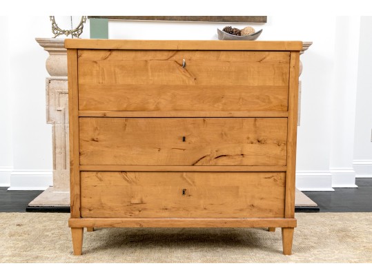 A Charming Biedermeier Furwood Secretary Ca. 1840 Or Earlier