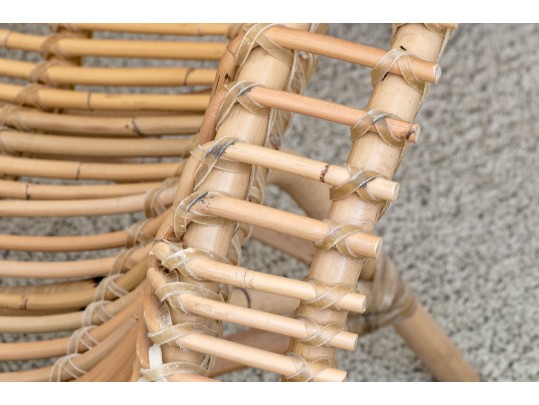 A Fine Chic Rattan Accent Chair