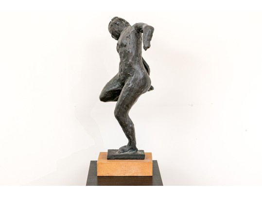 After Edgar Degas, Bronzed Finished Plaster Ballerina