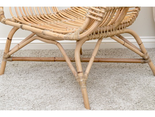 A Fine Chic Rattan Accent Chair