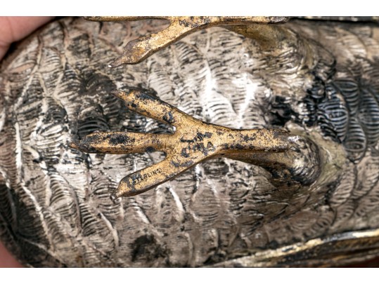 Two Sterling Silver Naturalistic Birds, 15.4 OZT