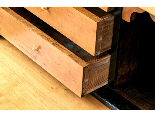 A Charming Biedermeier Furwood Secretary Ca. 1840 Or Earlier