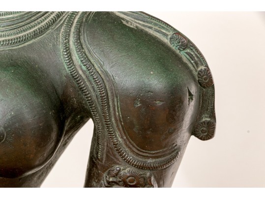 Antique South Indian Bronze Figure Parvatti, 17th - 18th C.