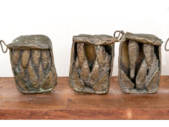 Lawrence Berger (New York, 1923-2024) Bronze Sculpture, Five Sardine Cans 