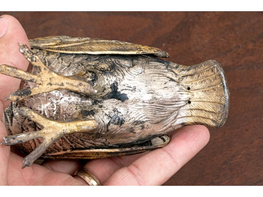 Two Sterling Silver Naturalistic Birds, 15.4 OZT