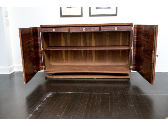 French, 1930’s Ronce De Loup D’Amboine Art Deco Sideboard