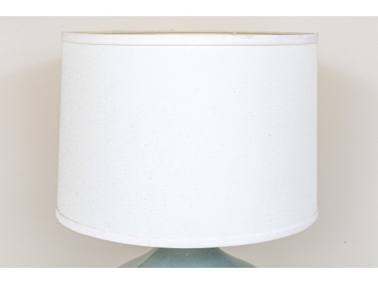 Beautiful Ceramic Table Lamp With Linen Drum Shade