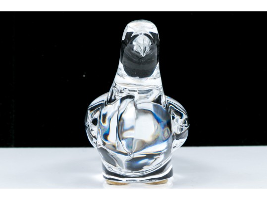 Baccarat Crystal Handsome Bird Figurine 